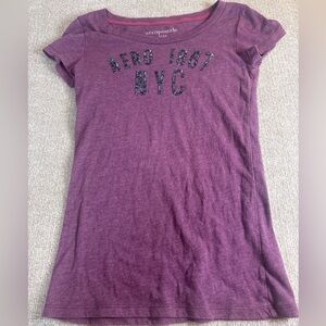 Aeropostale “Aero 1987 NYC” Beaded Graphic Tee
Size: Medium 1107